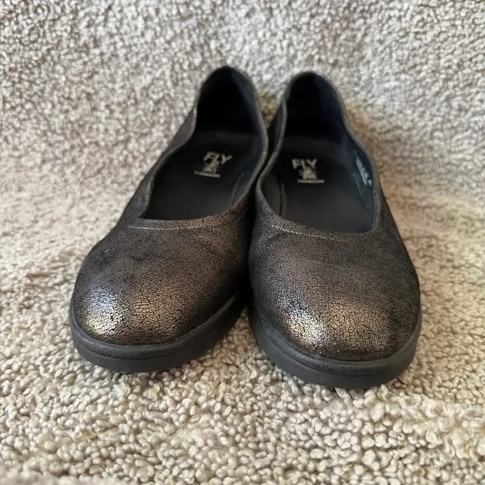 Fly London Women's Slip-on Wedge Numa570FLY Graphite EU Size 41 / US Size 10